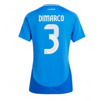 Camiseta Italia Federico Dimarco #3 Primera Equipación para mujer Eurocopa 2024 manga corta